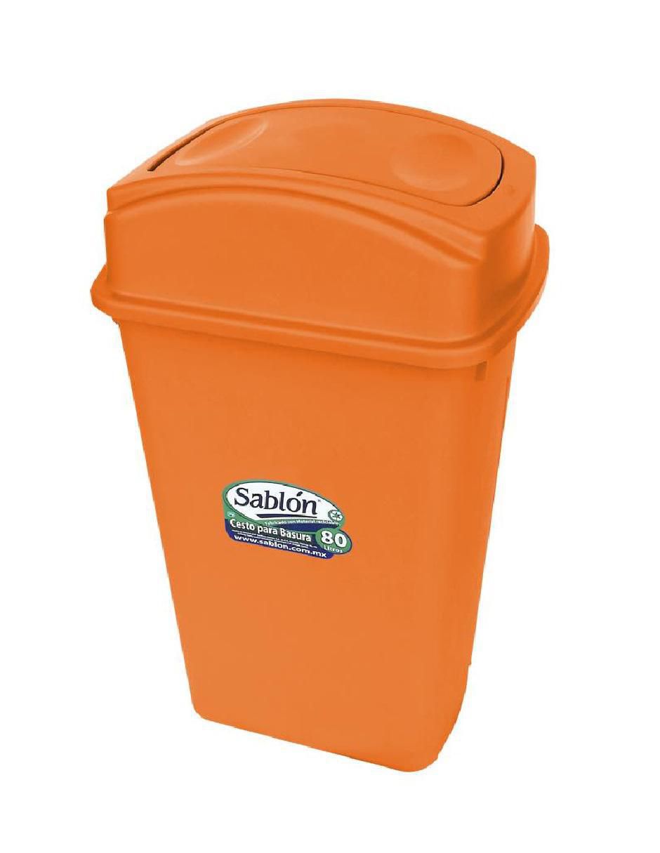 Bote de basura de plástico