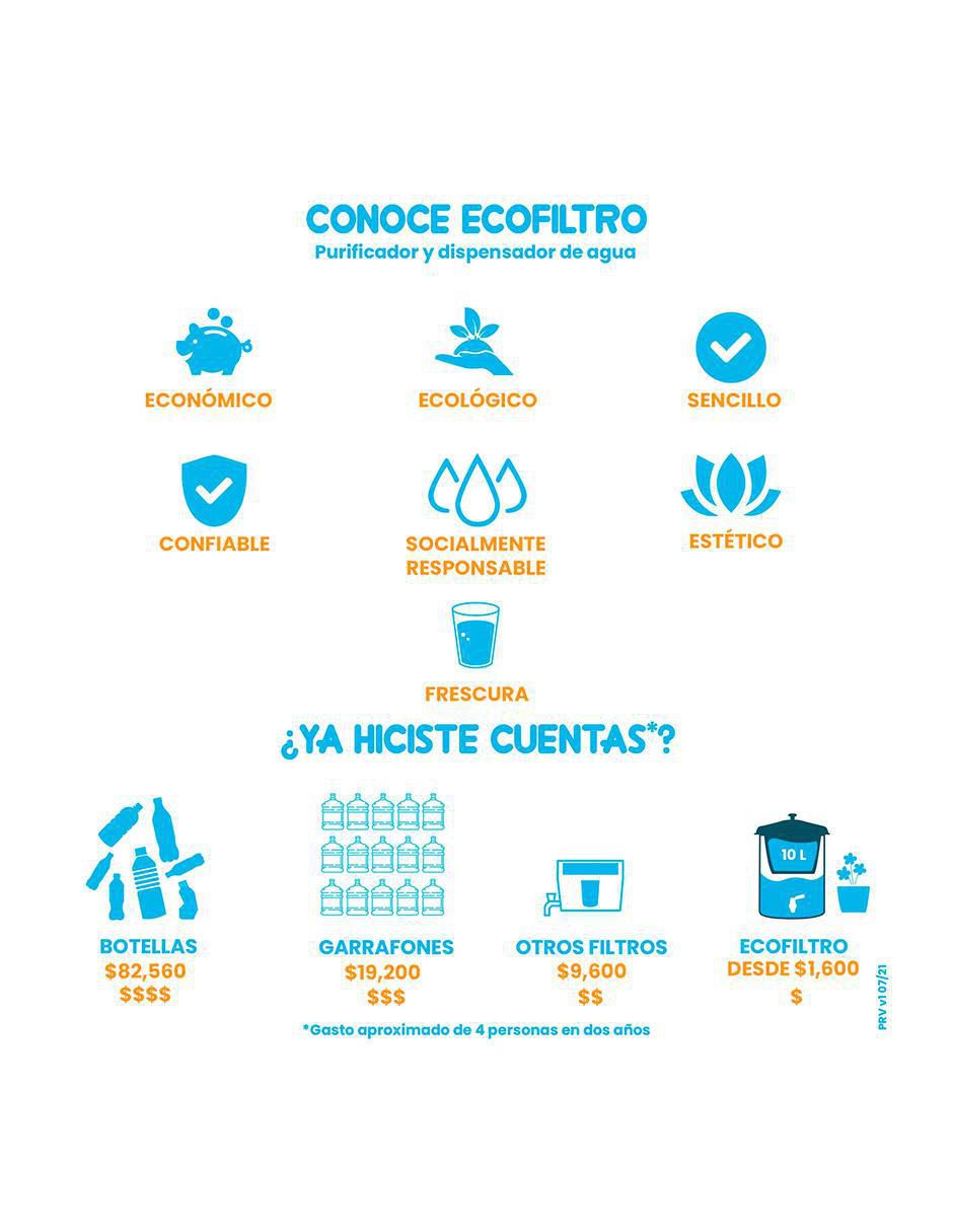 Filtro purificador de agua Mazari 6