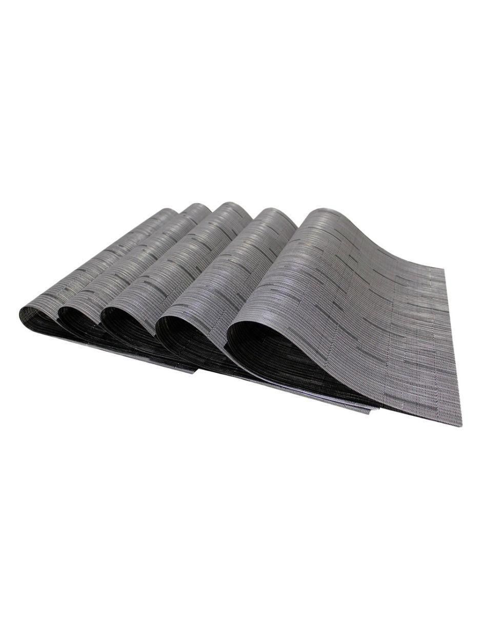Set mantel individual rectangular de ratán pvc