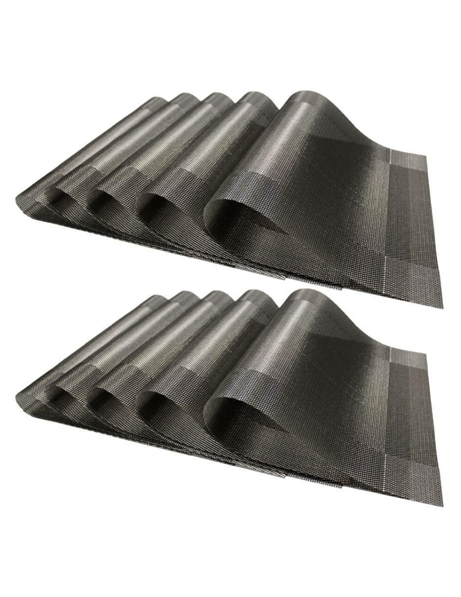 Set mantel individual rectangular de ratán pvc Set mantel individual rectangular de ratán pvc