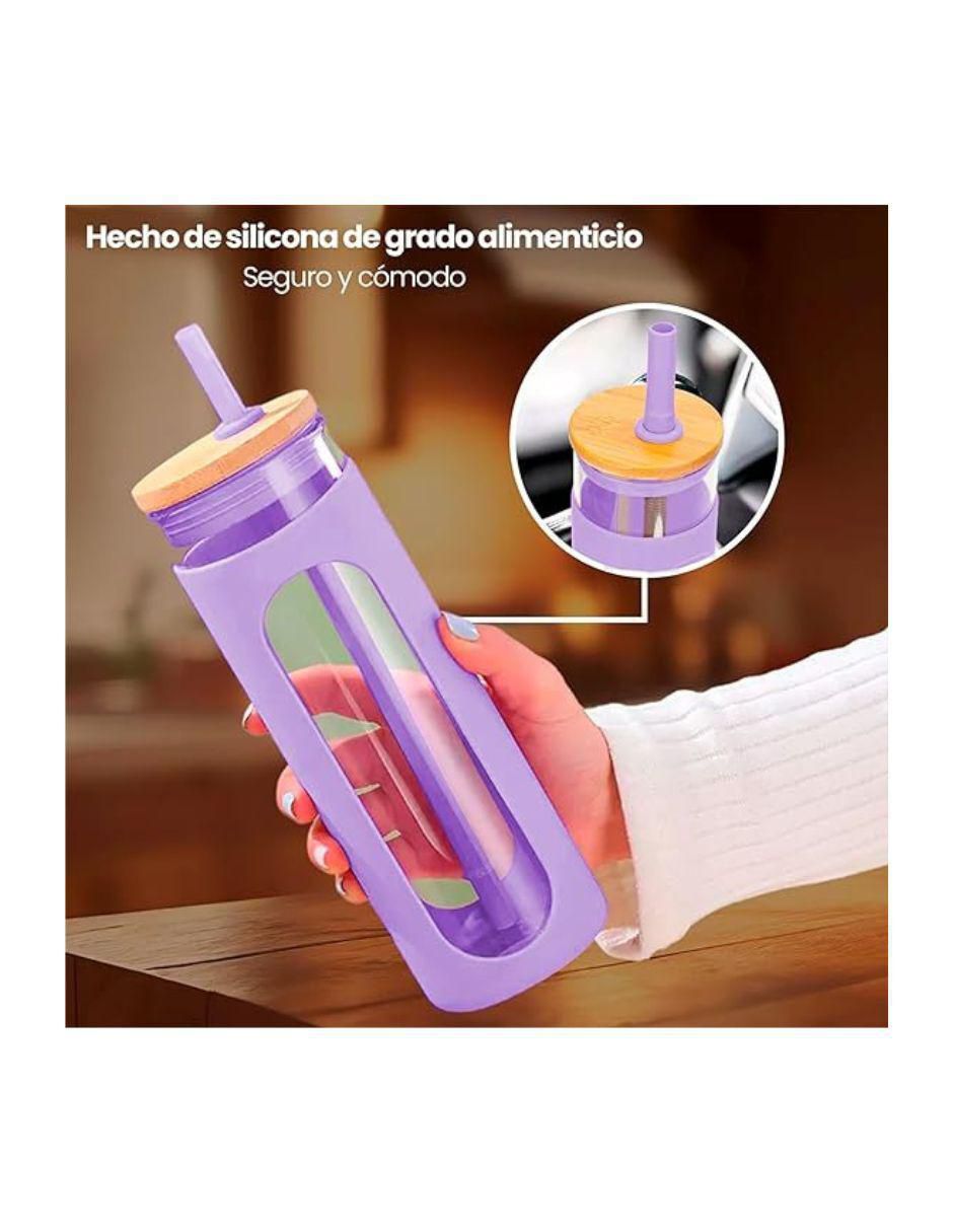 "vaso" con tapa y popote bari coffee sin familia o coleccion "de" vidrio "con" 1 pieza