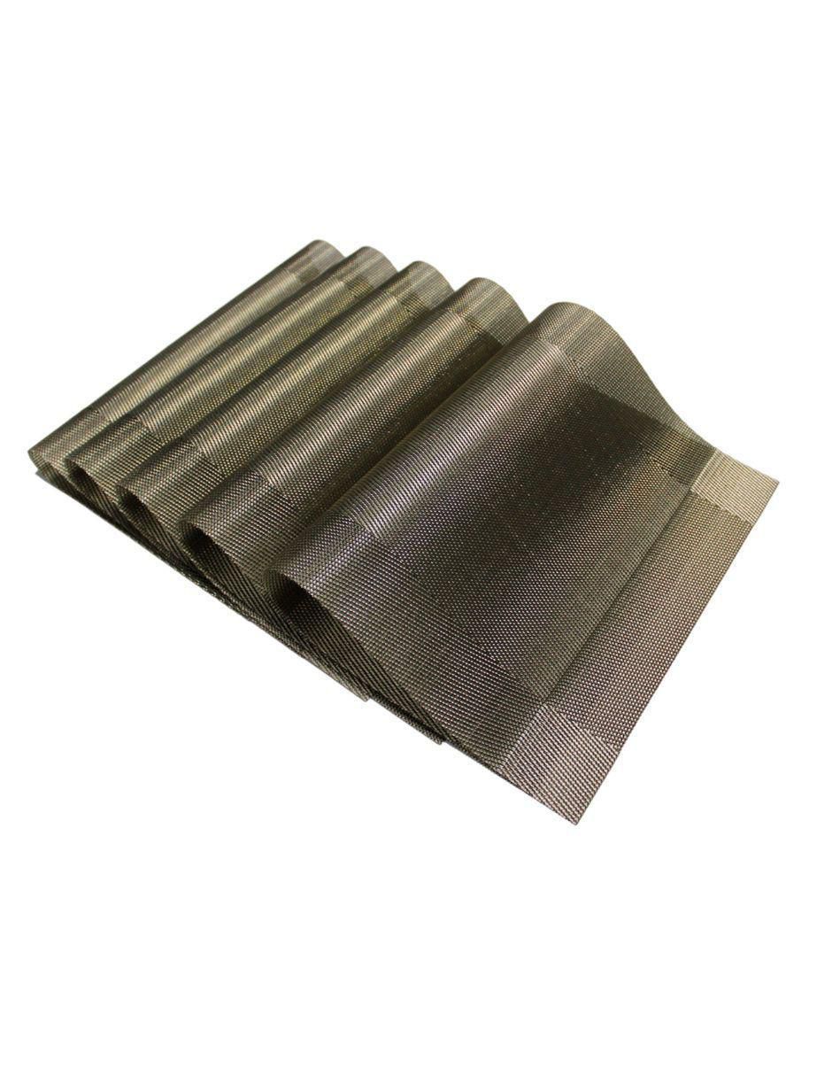 Set mantel individual rectangular de ratán pvc Set mantel individual rectangular de ratán pvc
