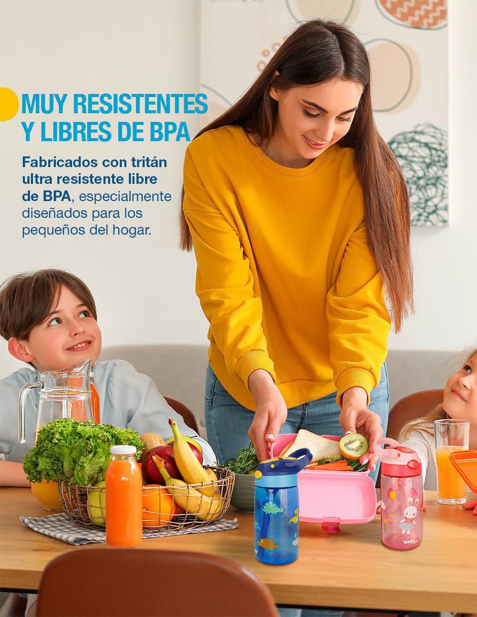 Set botella de agua shimy sin familia "de" tritán