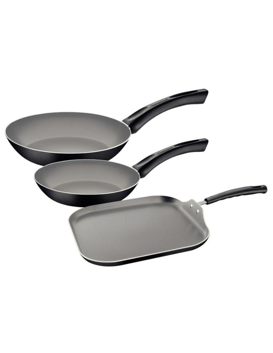 Set de sartenes Paris de aluminio 3 piezas Set de sartenes Paris de aluminio 3 piezas