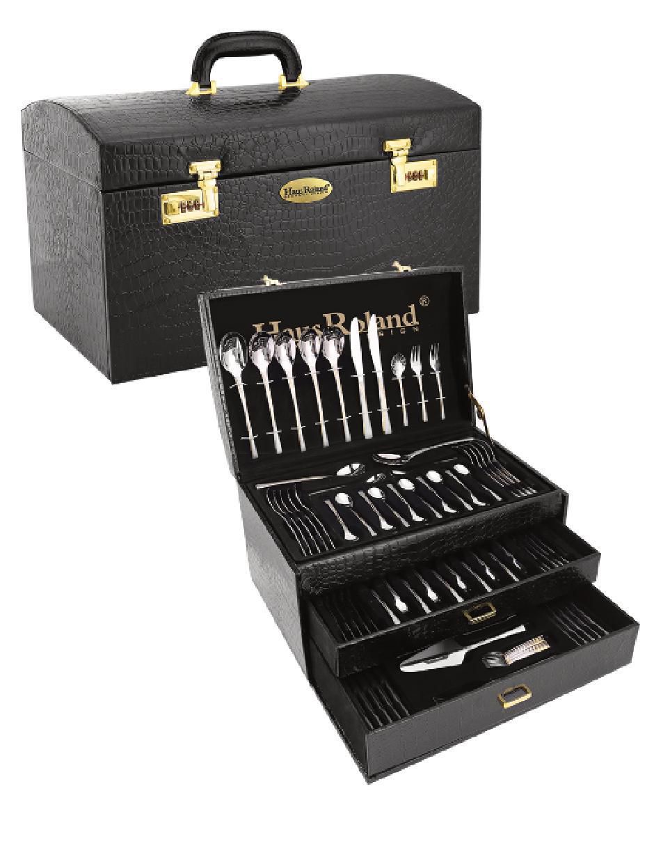 Set cubiertos de acero inoxidable 86 piezas