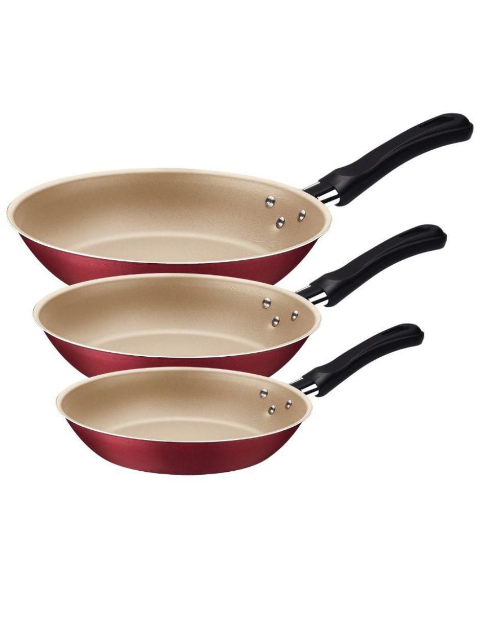 Set de sartenes Caribe de aluminio 3 piezas 1