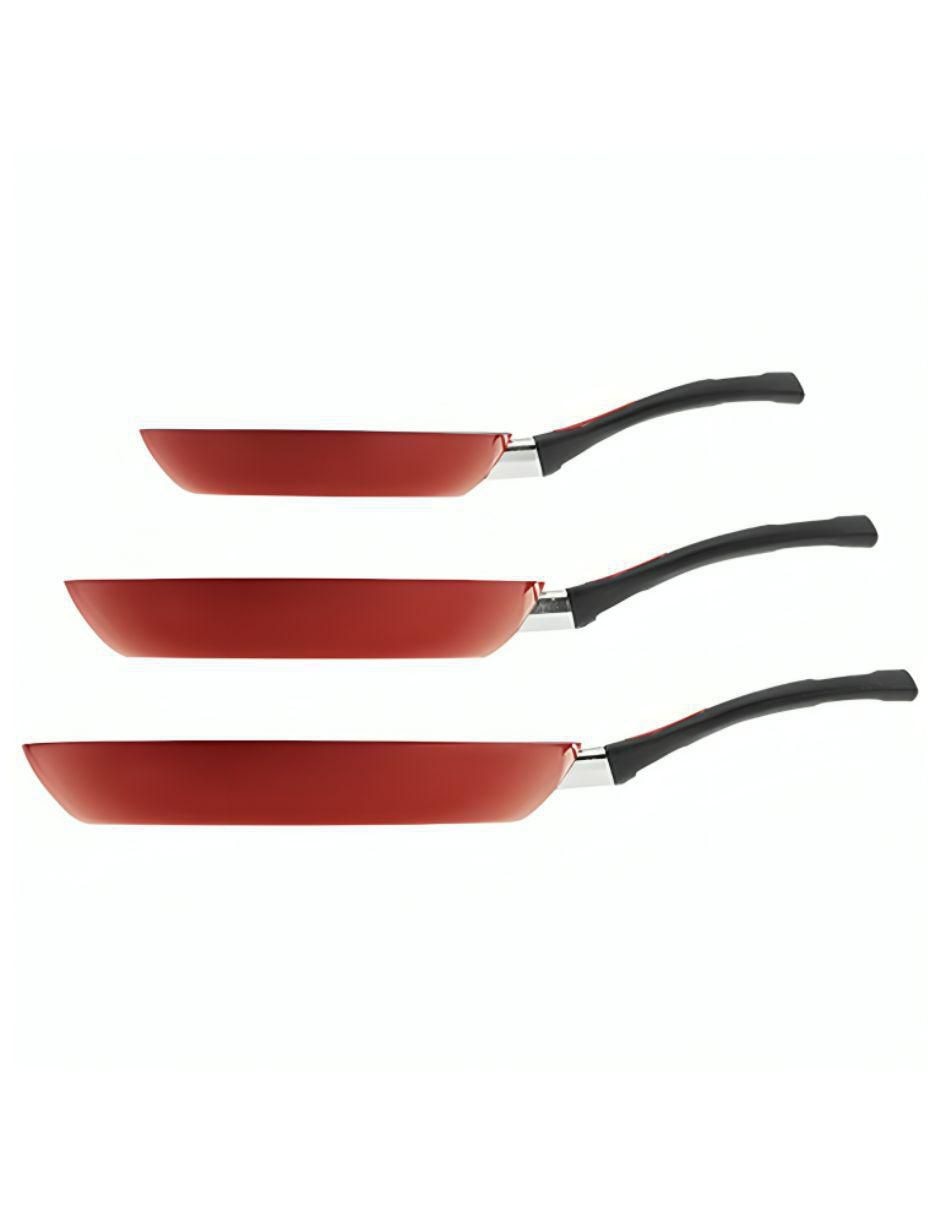 Set de sartenes Everyday de aluminio 3 piezas 2