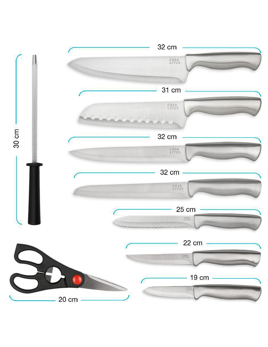 Set de cuchillos utilitario  15 piezas 7