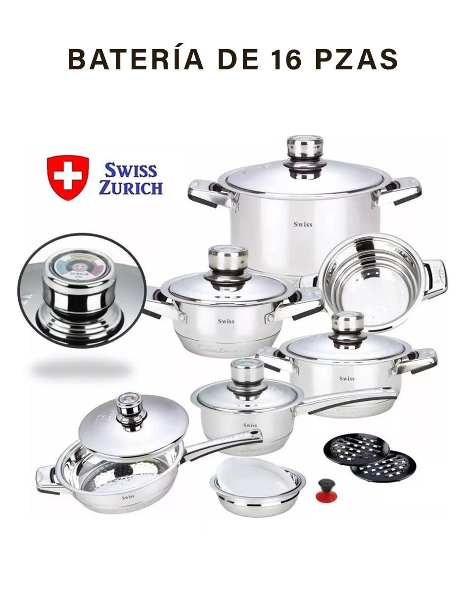 Batería de cocina Z-Line de acero inoxidable 16 piezas 2