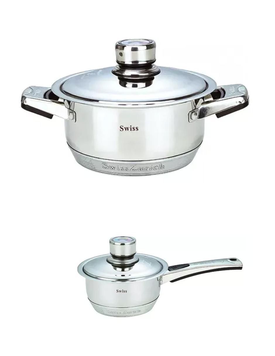 Batería de cocina Z-Line de acero inoxidable 16 piezas 5