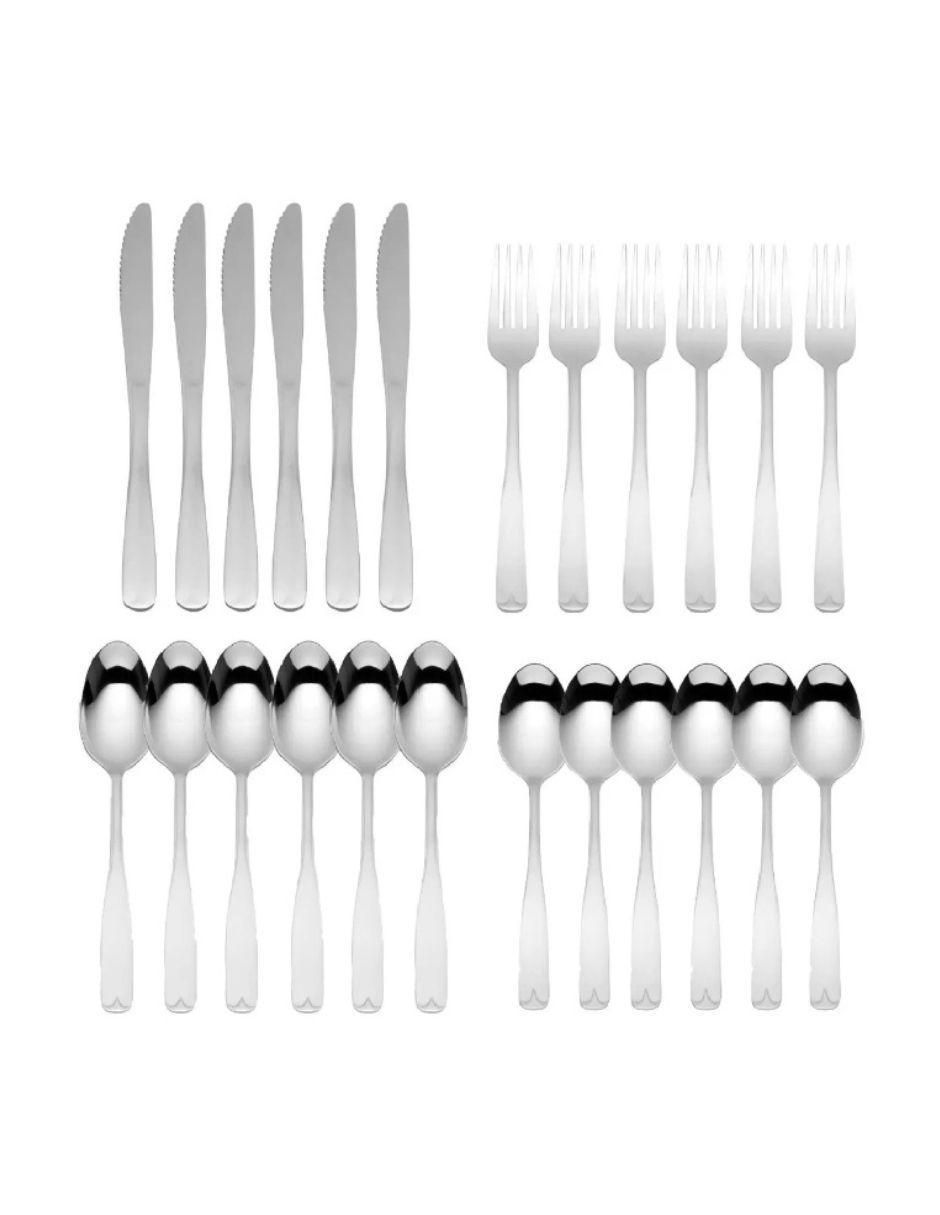 Set cubiertos Duero de acero inoxidable 24 piezas