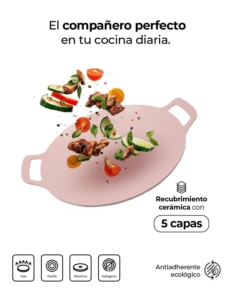Comal aluminio anodizado 2