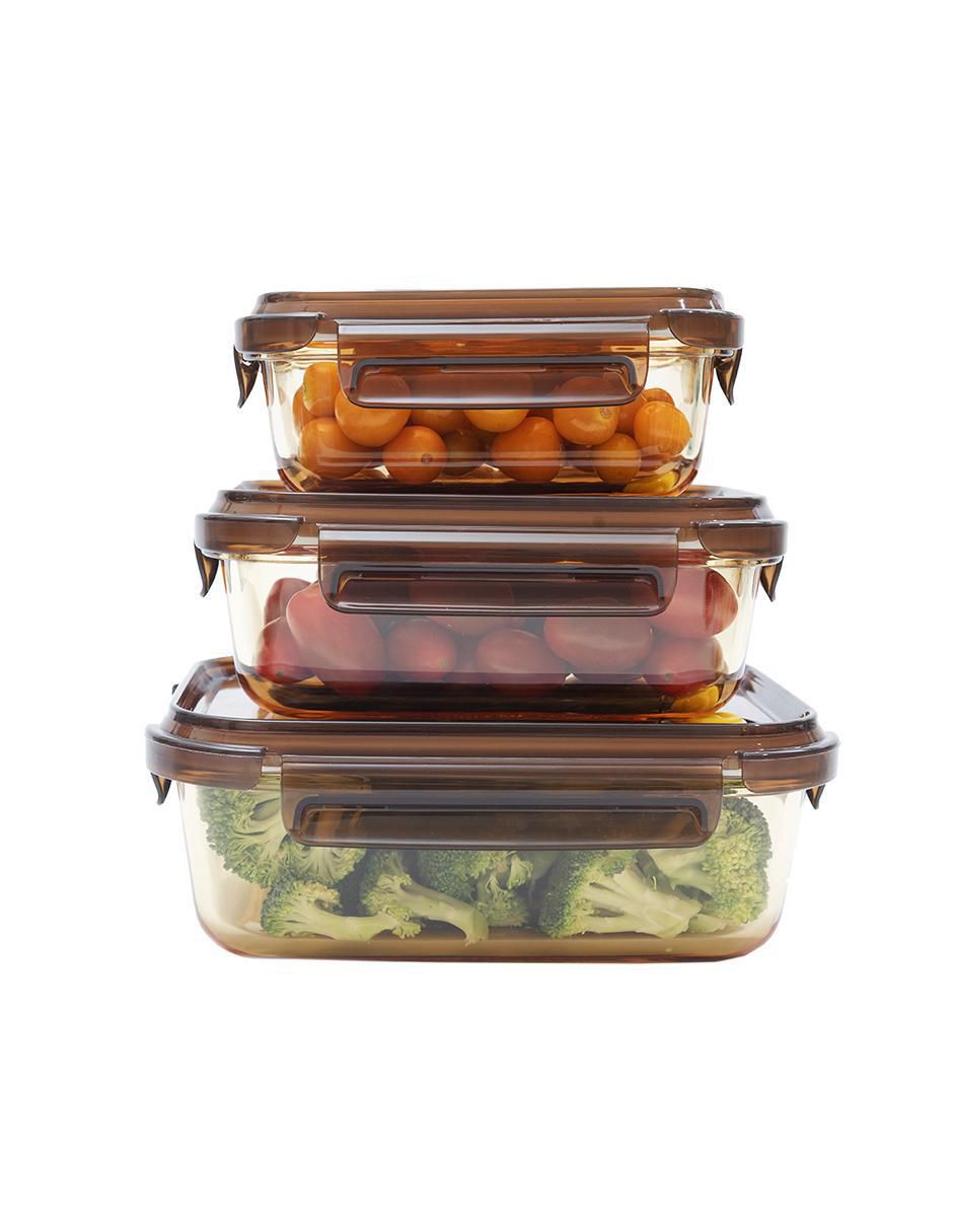 Set contenedores Kitchenware Universal de vidrio 3 piezas 3
