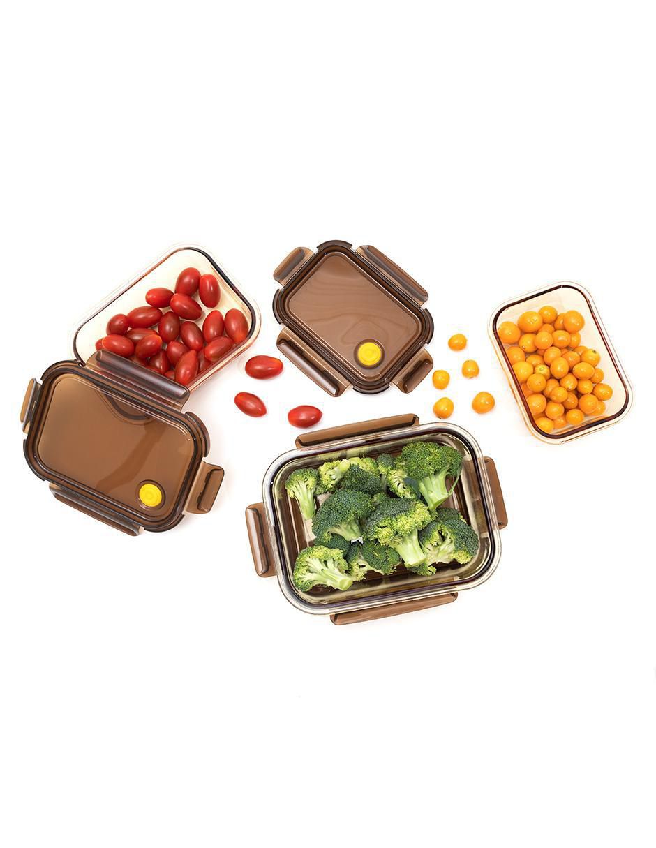 Set contenedores Kitchenware Universal de vidrio 3 piezas 4