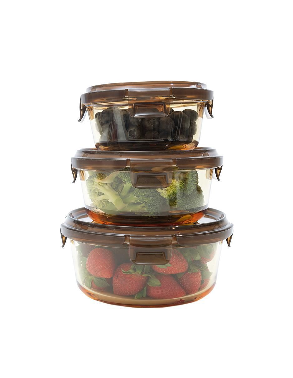 Set contenedores Kitchenware Universal de vidrio 3 piezas 3