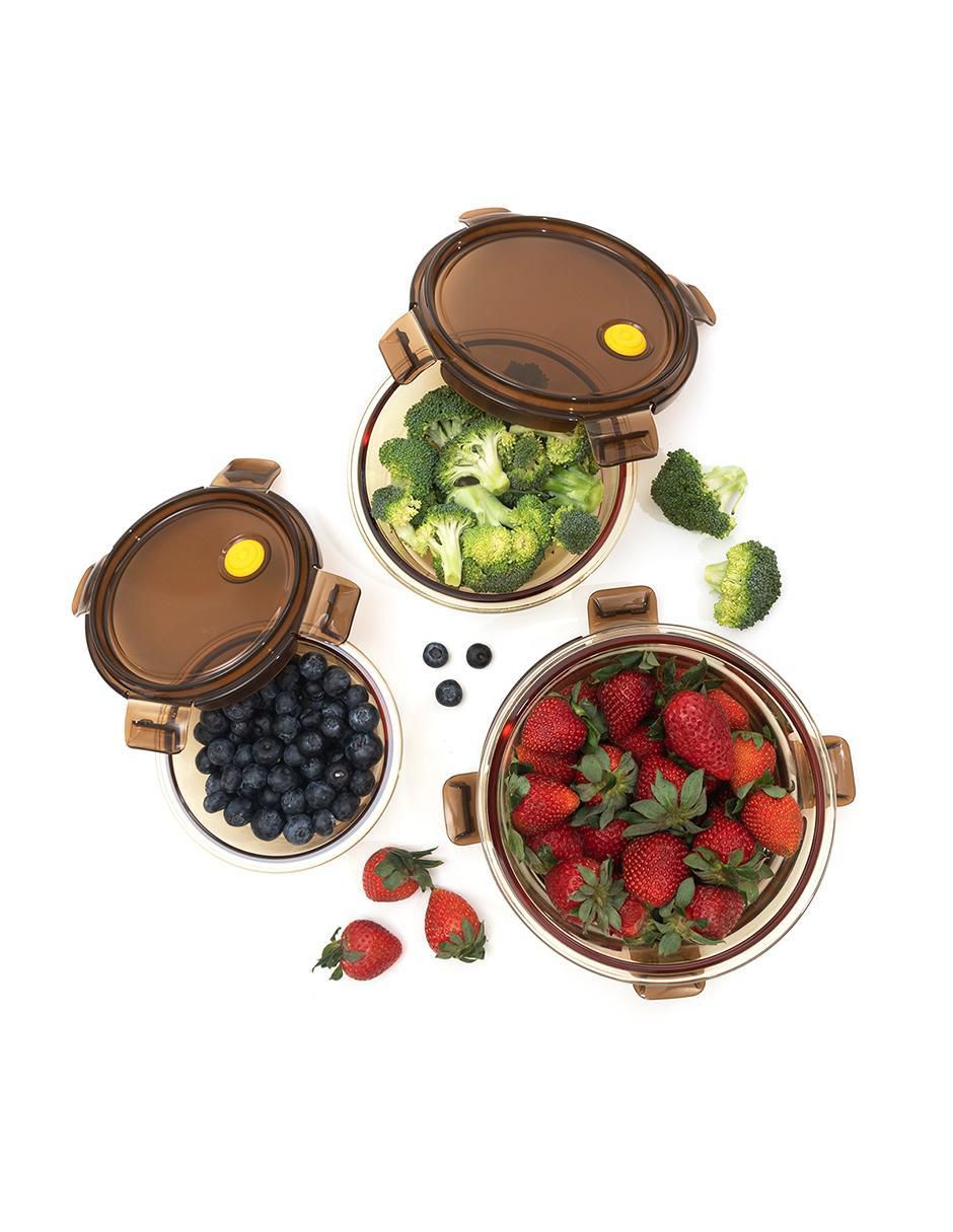 Set contenedores Kitchenware Universal de vidrio 3 piezas 4