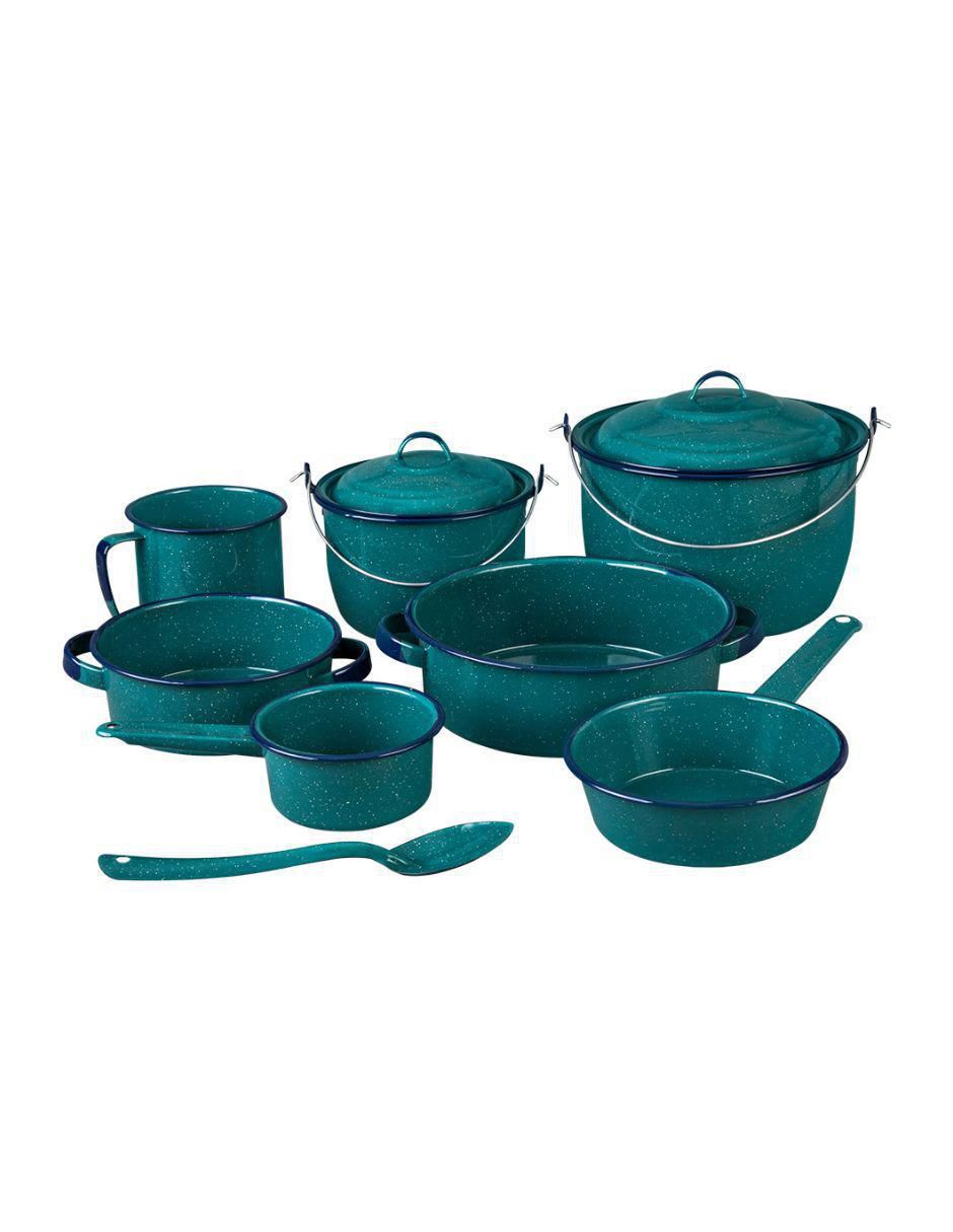 Batería de cocina Superior de acero vitrificado antiadherente convencional 10 piezas