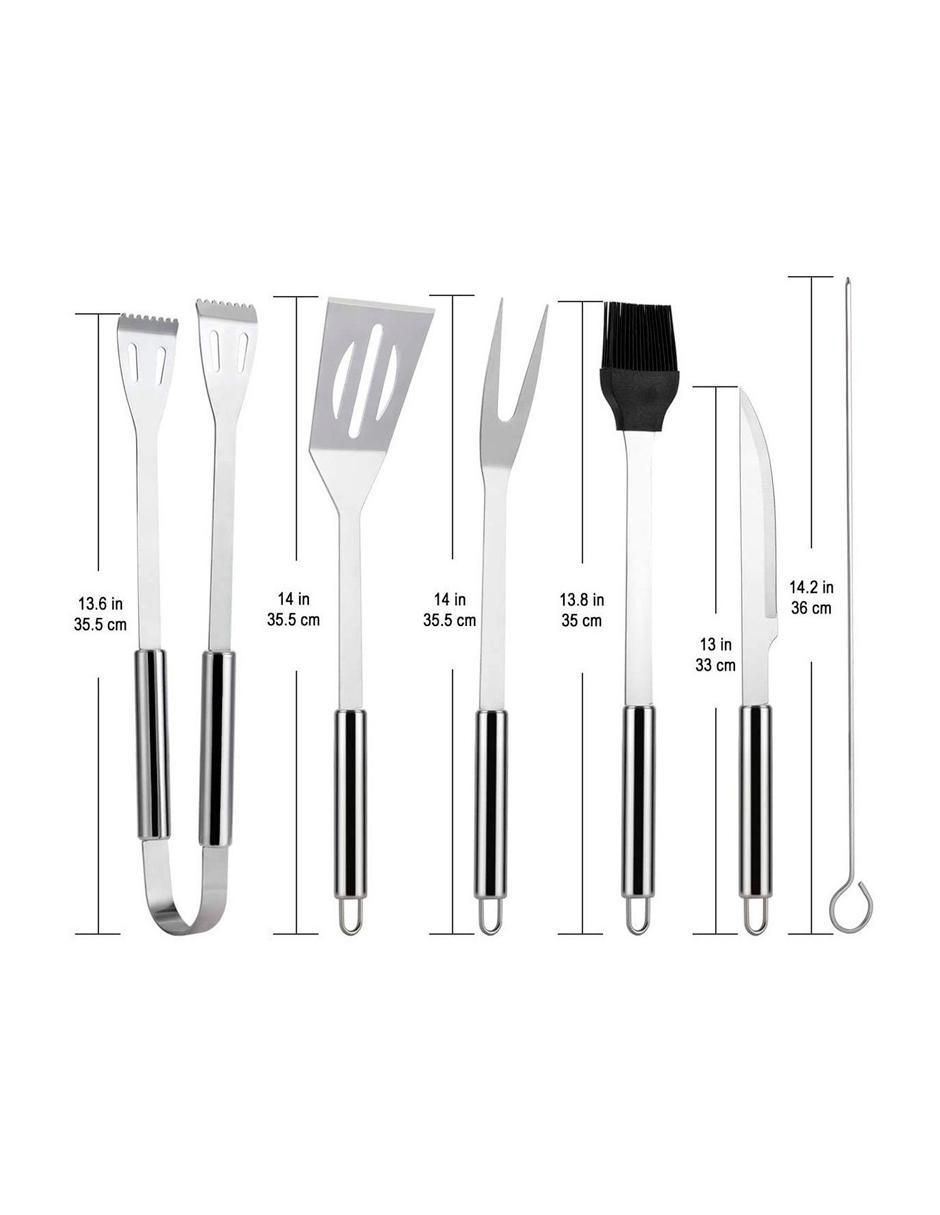 Set utensilios de acero inoxidable 6