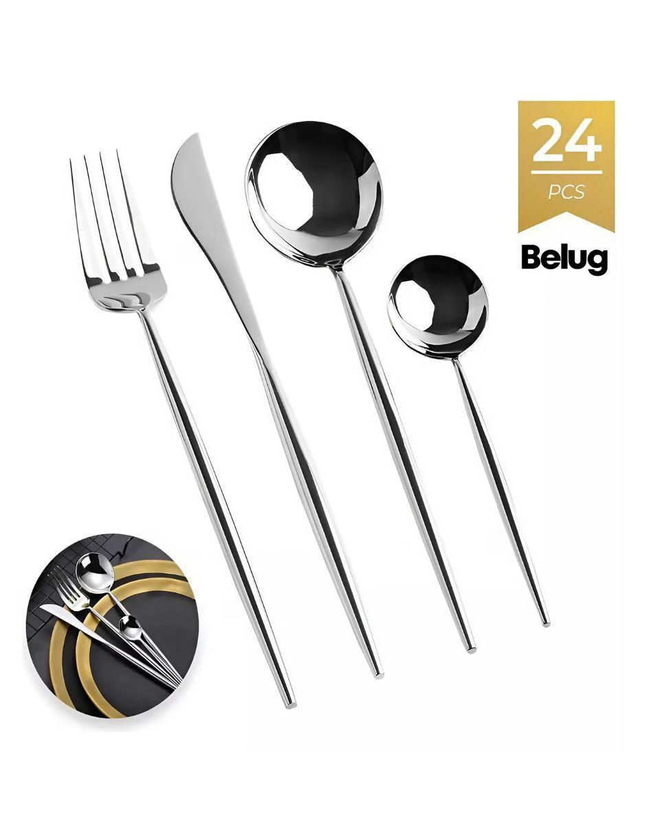 Set cubiertos de acero inoxidable 24 piezas 3