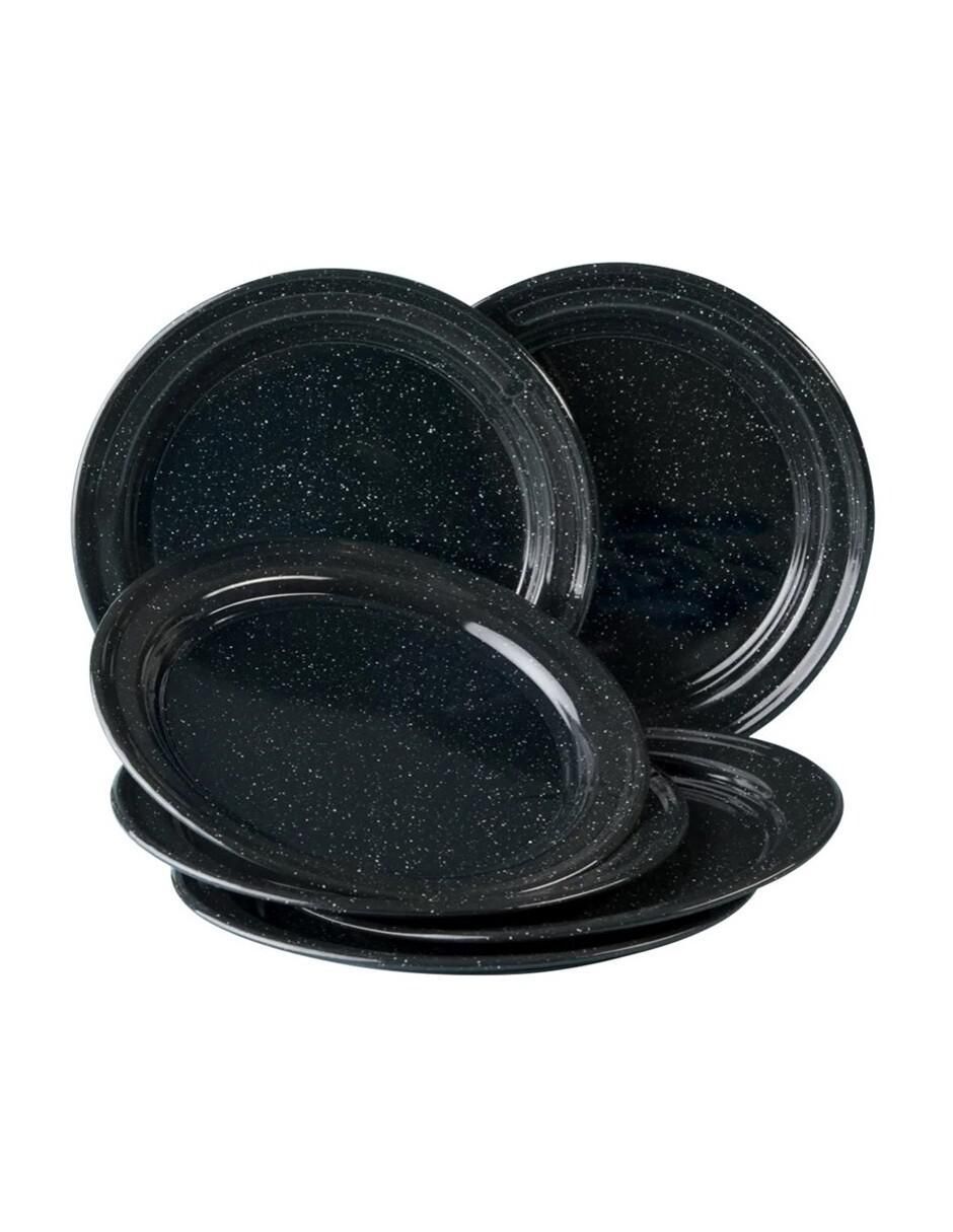 Imagen de producto Plato trinche cinsa peltre "de" acero vitrificado 6 piezas