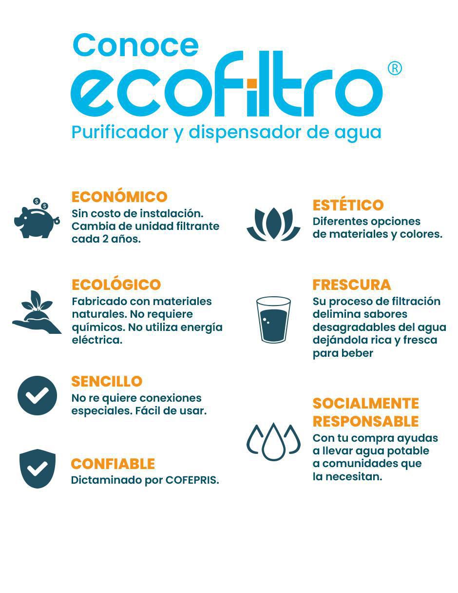 Purificador, dispensador y filtro de agua cerámica 20 L Ed Especi 13