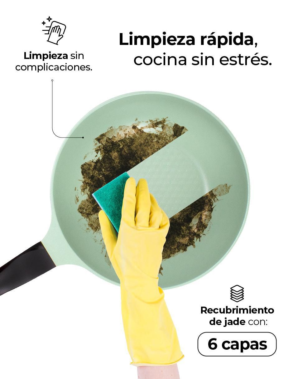 Set de sartenes con tapa de jade 8 piezas 4