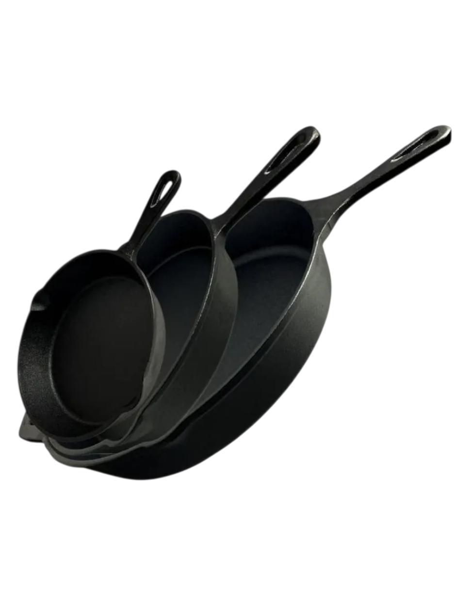 Batería de cocina Belug de hierro 3 piezas