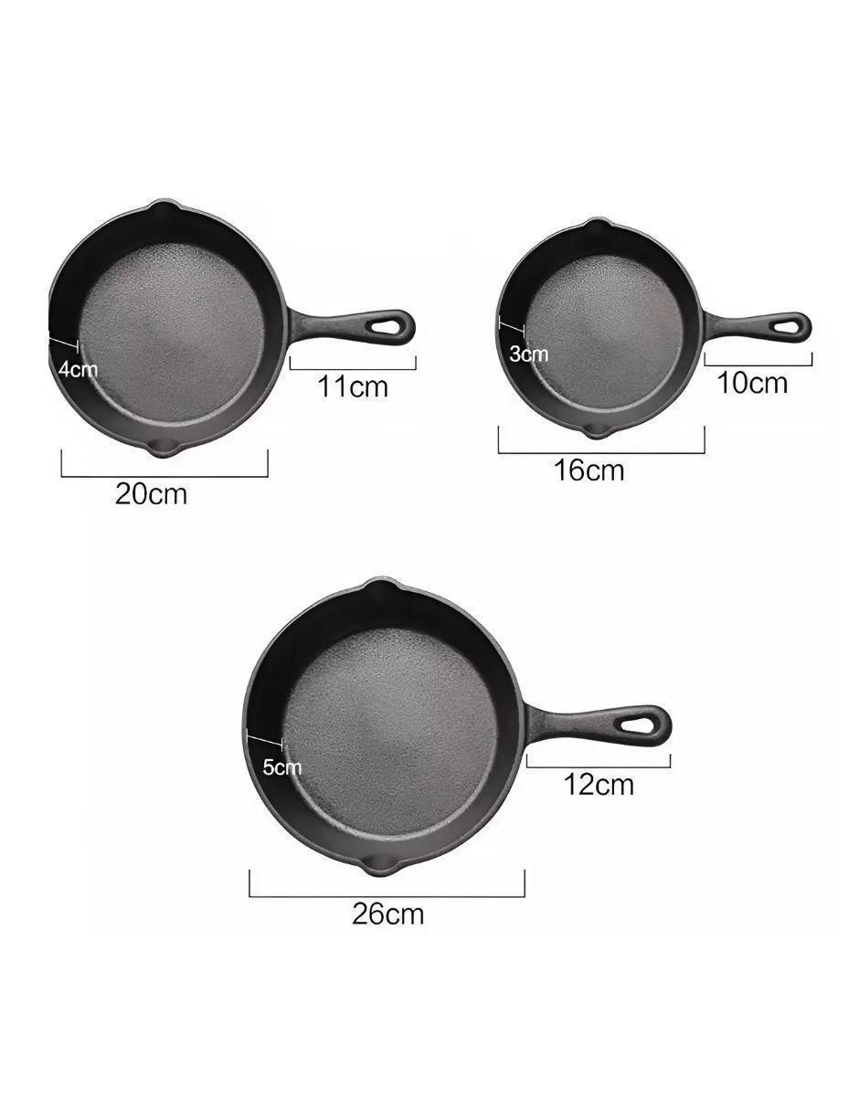 Batería de cocina Belug de hierro 3 piezas 2
