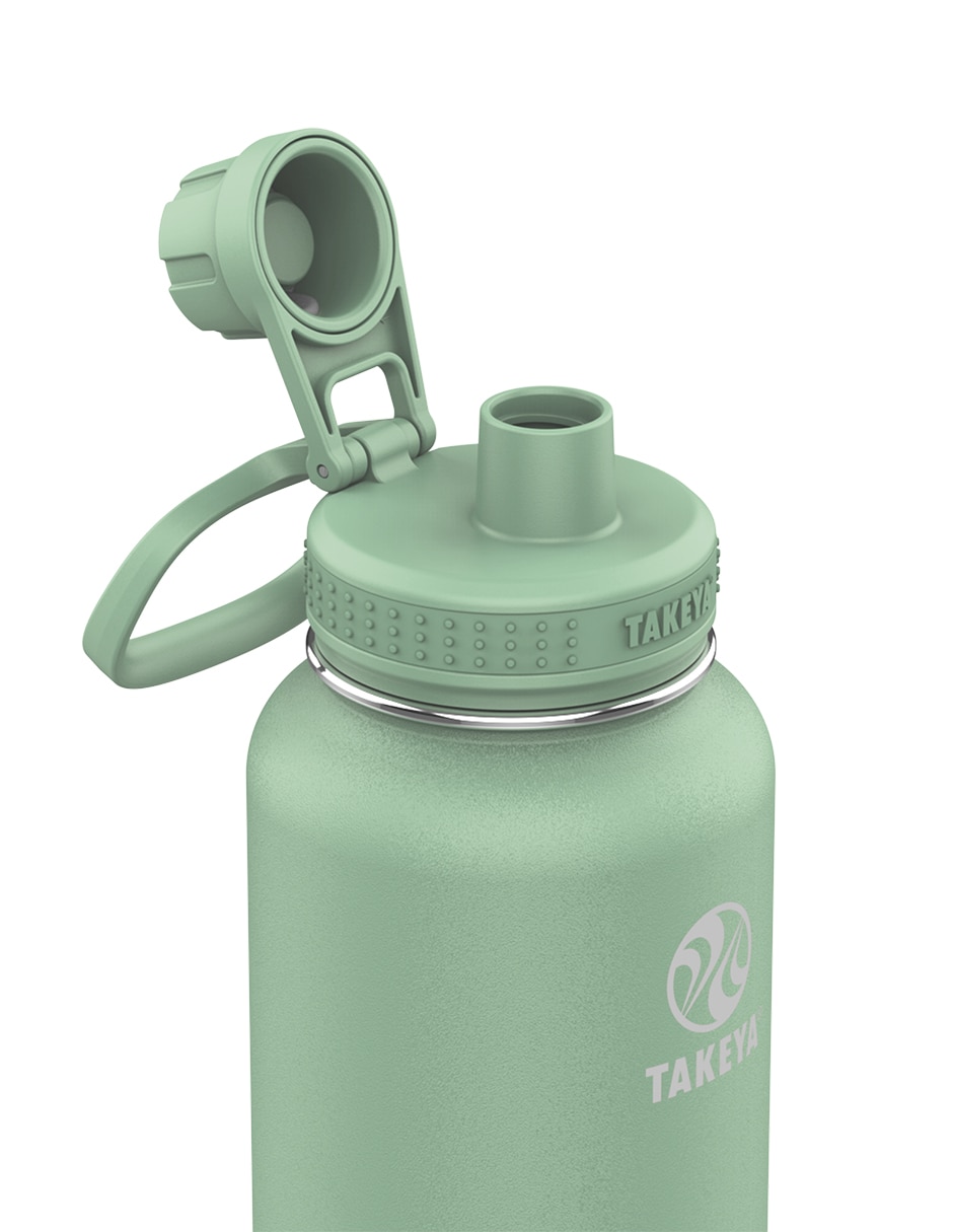 Botella de agua de acero inoxidable Actives con tapa doble rosca 1.2 l 2