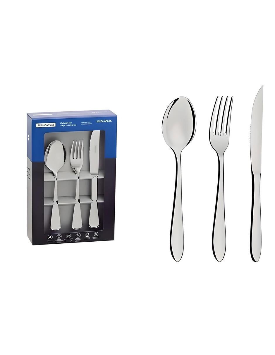 Set cubiertos Satri de acero inoxidable 12 piezas