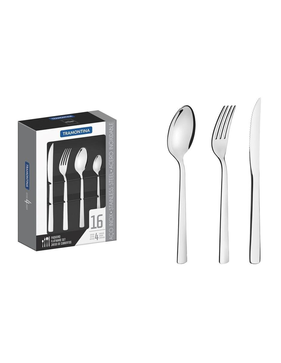 Set cubiertos Oslo de acero inoxidable 16 piezas