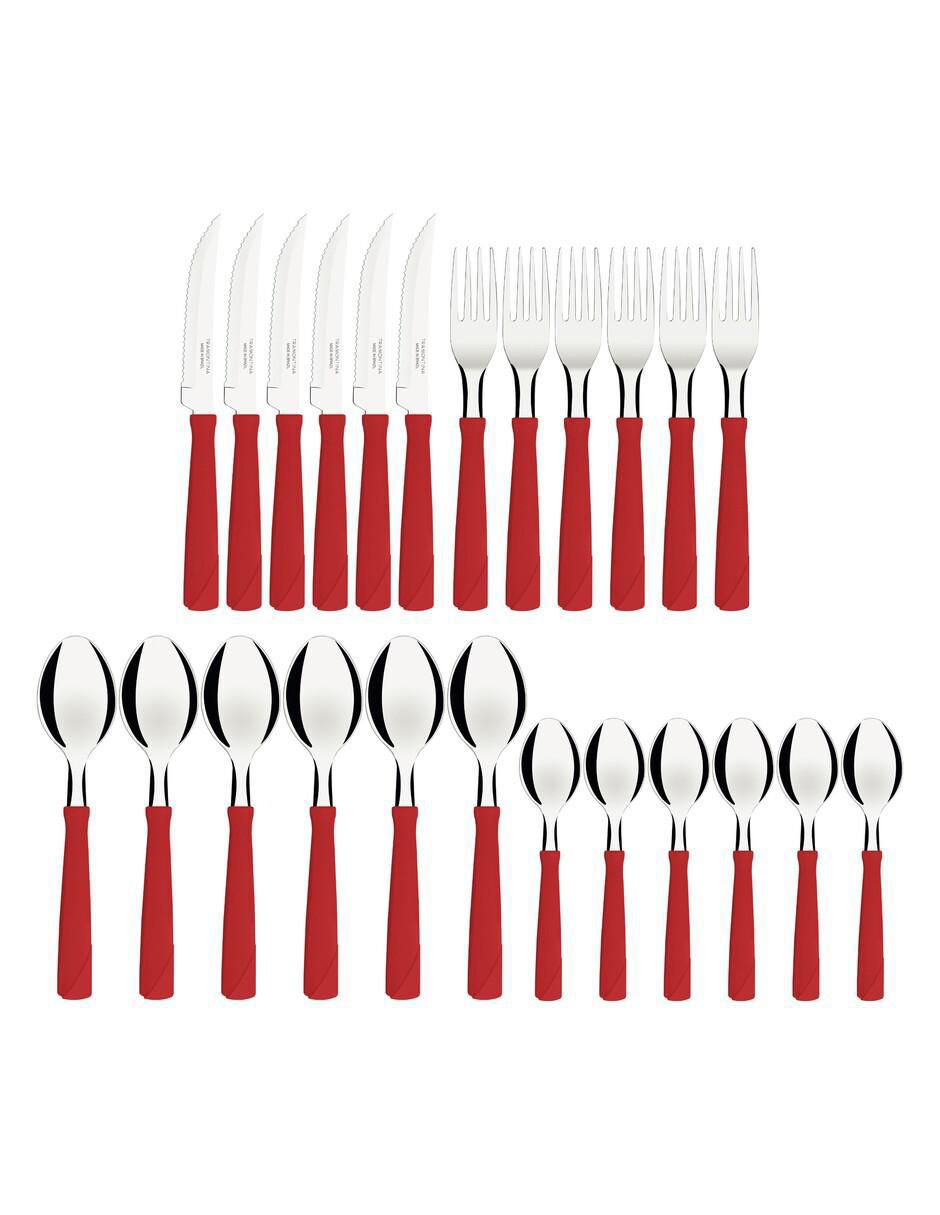 Set cubiertos New Kolor de acero inoxidable 25 piezas