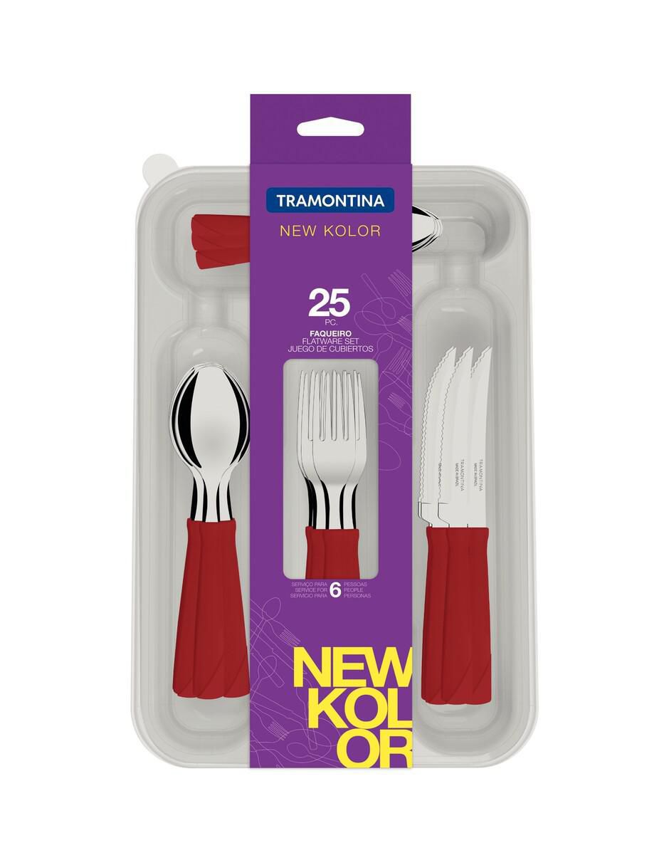 Set cubiertos New Kolor de acero inoxidable 25 piezas 3