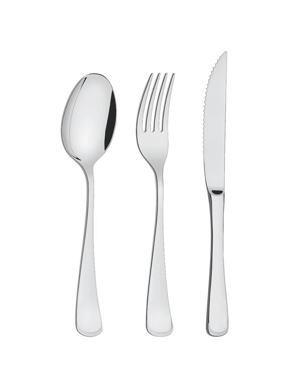 Set cubiertos Monaco de acero inoxidable 12 piezas