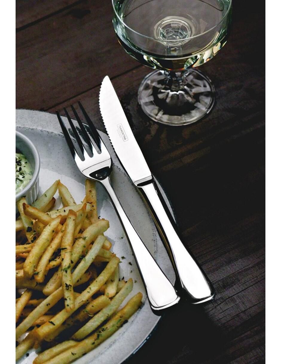 Set cubiertos Monaco de acero inoxidable 12 piezas 2