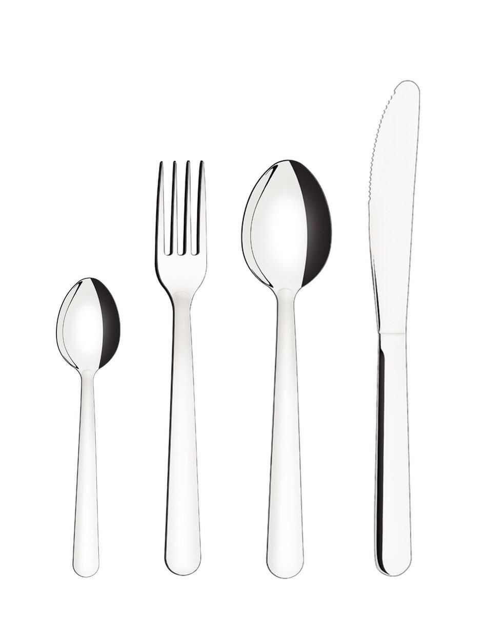 Set cubiertos Malibú de acero inoxidable 24 piezas