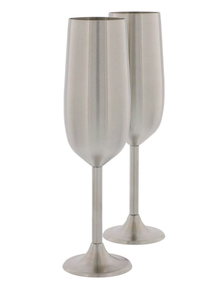 "copa/set de copas" "para" champán digitaling store elegante "de" acero inoxidable 2 piezas "piezas" (si aplica)