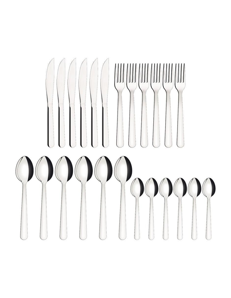 Set cubiertos Malibu de acero inoxidable 24 piezas 3