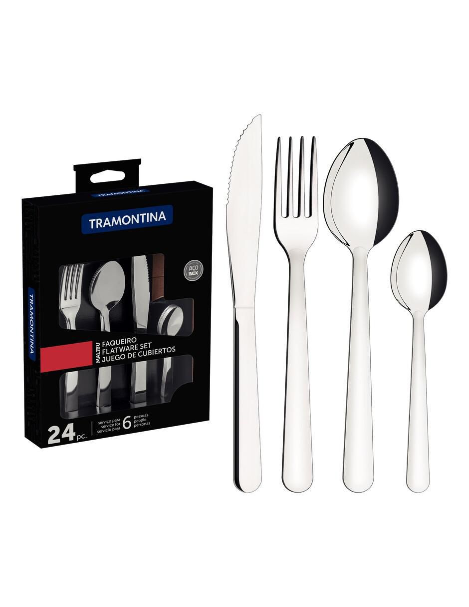 Set cubiertos Malibu de acero inoxidable 24 piezas 5