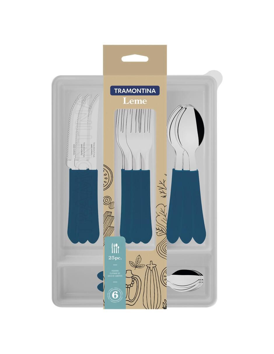 Set cubiertos Leme de acero inoxidable 25 piezas 2