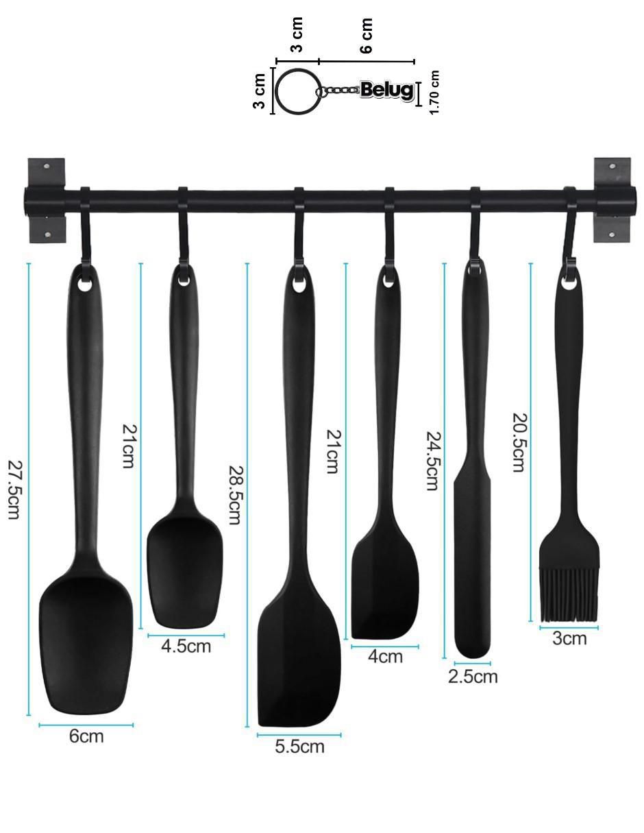 Set espátulas silicón 5