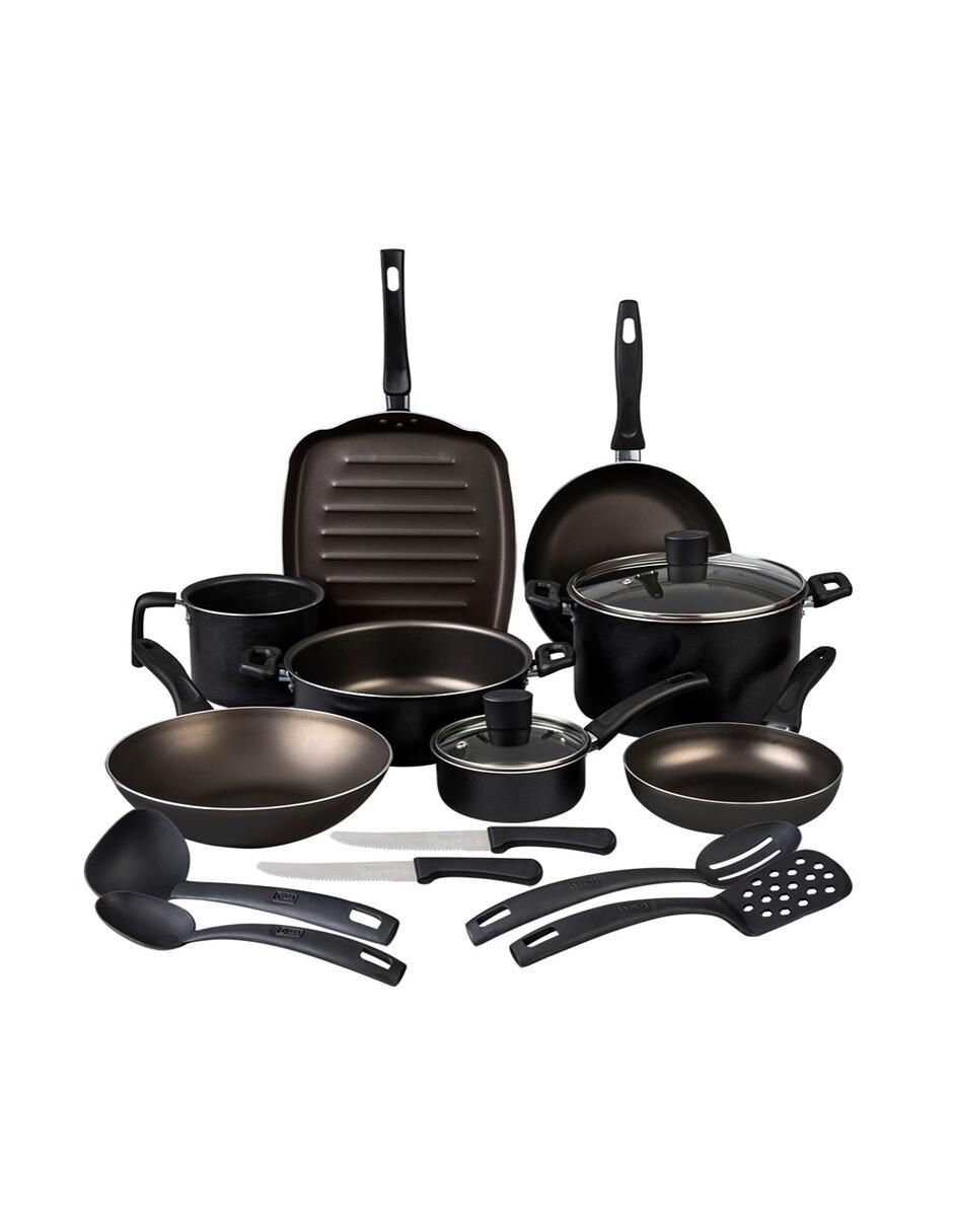 Batería de cocina Sabor de aluminio antiadherente convencional 16 piezas