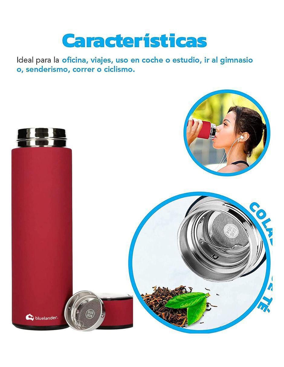 Termo 1 pieza "piezas" bluelander "de" acero inoxidable sin familia o colección "con tapa" rosca 500 ml