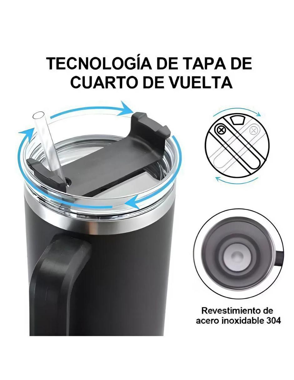 Termo de acero inoxidable con tapa rosca 2