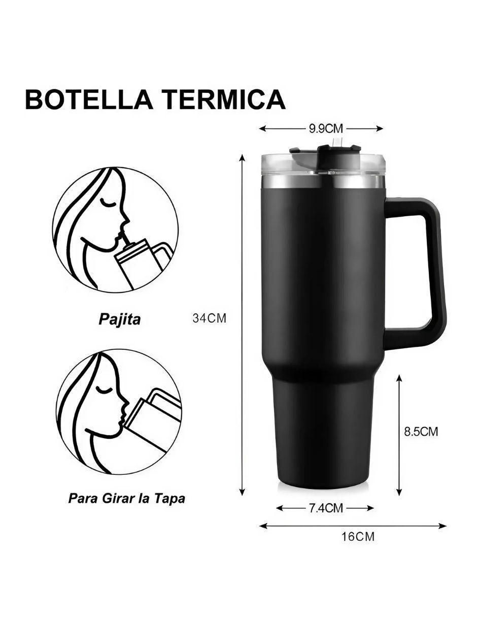Termo de acero inoxidable con tapa rosca 5