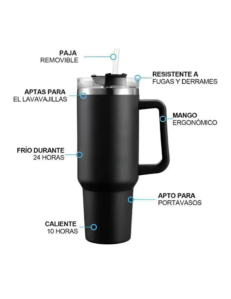 Termo de acero inoxidable con tapa rosca 3