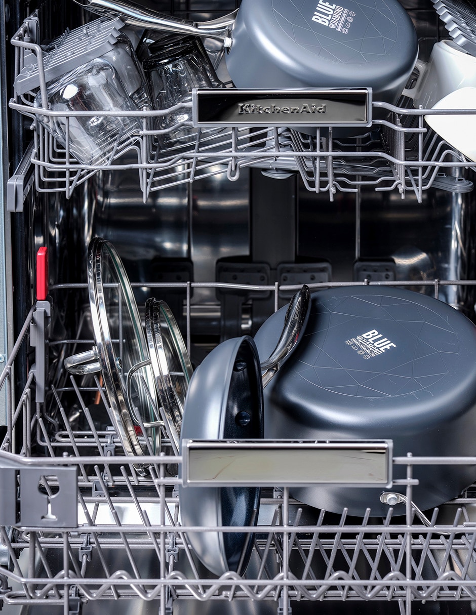 Batería de cocina de aluminio anodizado antiadherente cerámica 10 piezas 5