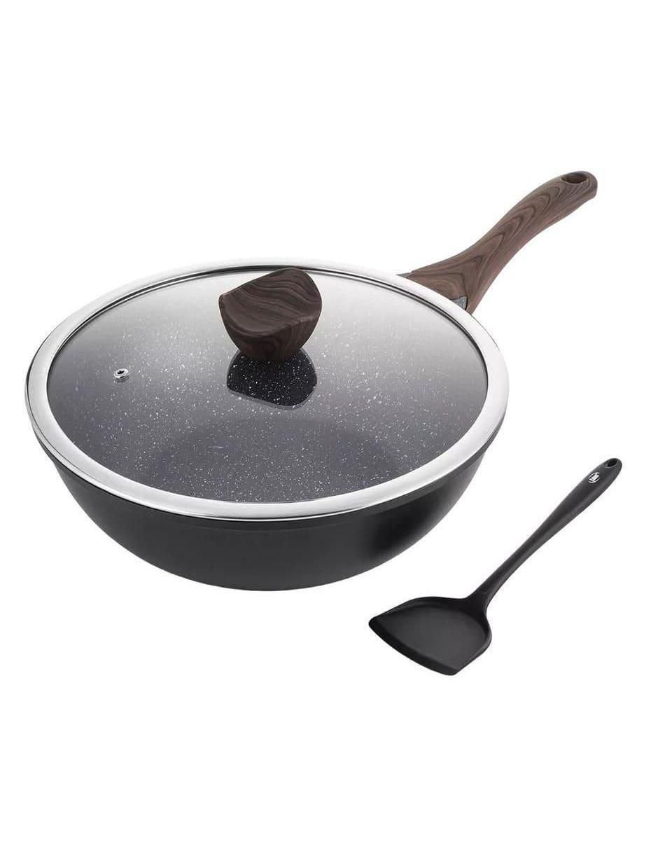 Sartén con tapa de acero inoxidable 3 piezas Sartén con tapa de acero inoxidable 3 piezas