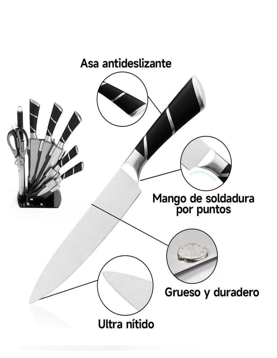 Set de cuchillos para chef 8 piezas 4