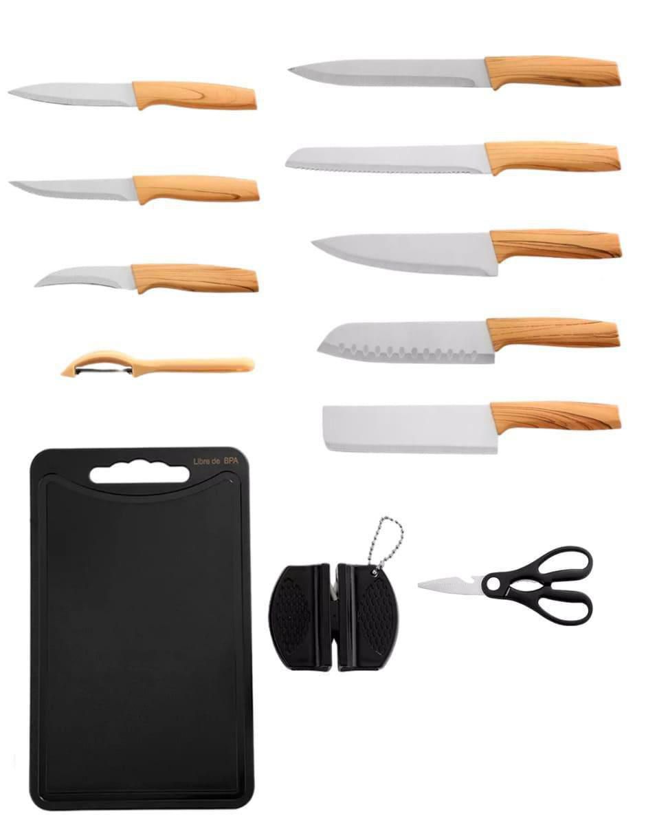 Set de cuchillos para chef 12 piezas
